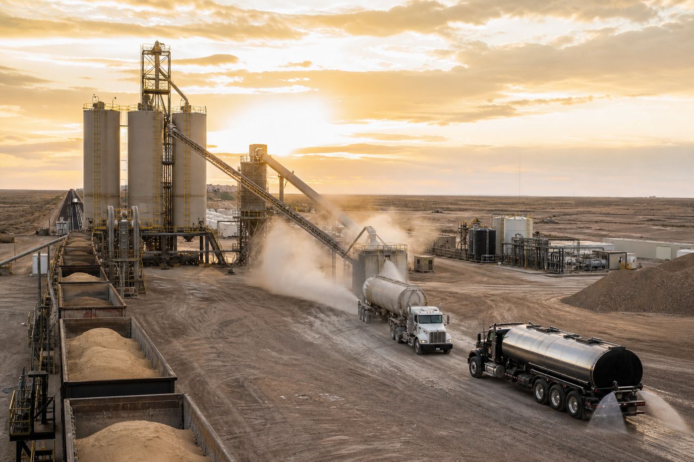 Transloading & Storage Yards, frac sand logistics in the Permian basin